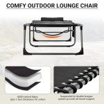 KingCamp Oversize Folding Lounge Chair for Outdoors