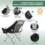 KingCamp Oversized Padded Camping Chair for Comfort
