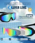 Rantizon Anti-Fog Swim Goggles 2 Pack for All