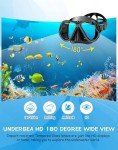 Greatever Dry Snorkel Set with Panoramic Mask