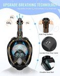 Greatever G2 Full Face Snorkel Mask with Mount