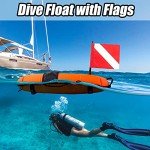 Orange Diving Safety Marker Buoy with Flags