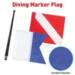 Orange Diving Safety Marker Buoy with Flags