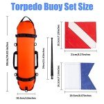 Orange Diving Safety Marker Buoy with Flags