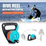 High Visibility 150-ft Scuba Dive Reel with Handle