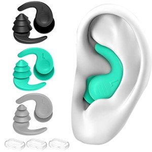 Waterproof Silicone Swim Ear Plugs for Adults