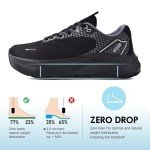 Men's Wide Toe Box Arch Support Sneakers - Black