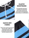 COOFANDY Men's Navy Swim Trunks and Briefs