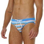 Men's Stylish Blue & White Swim Briefs