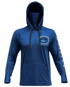 Men's Long Sleeve Fishing Shirt with Hood - Bluefin