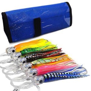 6-Piece Deep Sea Trolling Lure Set with Bag