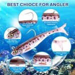 8-Piece Swim Baits for Bass & Walleye Fishing