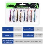 8-Piece Swim Baits for Bass & Walleye Fishing