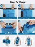 Heeta Waterproof Dry Bag Backpack with Phone Case