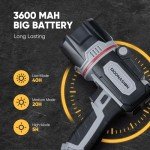 Super Bright Rechargeable LED Spotlight for Outdoors