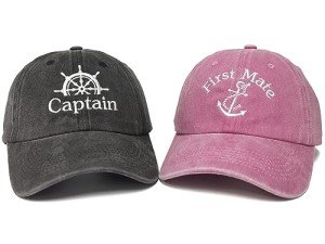 Embroidered Captain Hats for Nautical Adventures