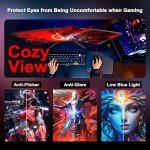 SANSUI 27" Curved 180Hz Gaming Monitor with Speakers