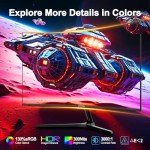 SANSUI 27" Curved 180Hz Gaming Monitor with Speakers