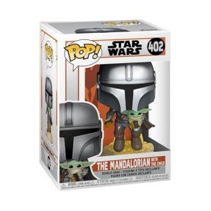 Mandalorian Flying with Child Funko Pop! Figure
