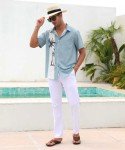 Men's Retro Hawaiian Short Sleeve Bowling Shirt