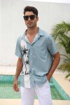 Men's Retro Hawaiian Short Sleeve Bowling Shirt