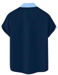 Men's Retro 1950s Diamond Bowling Shirt