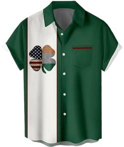 Retro Short Sleeve Bowling Shirt for Men