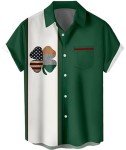 Retro Short Sleeve Bowling Shirt for Men