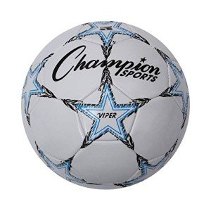 Champion Viper Size 5 Soccer Ball - Blue/Black/White