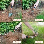 9-Piece Heavy Duty Stainless Steel Garden Tool Set