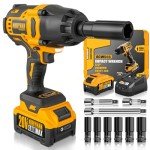 Alloyman Cordless Impact Wrench with Accessories