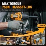 Alloyman Cordless Impact Wrench with Accessories