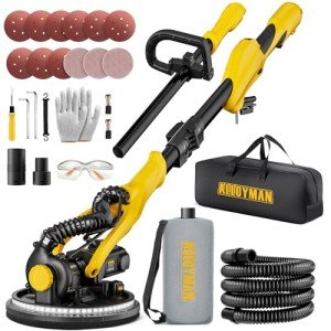 Electric Drywall Sander with Vacuum and LED Light