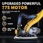 Electric Drywall Sander with Vacuum and LED Light