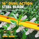 Alloyman 20V Pole Hedge Trimmer with Batteries