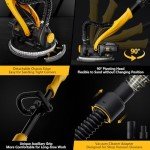 Electric Drywall Sander with Vacuum and LED Light