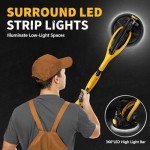 Electric Drywall Sander with Vacuum and LED Light