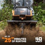 Alloyman 40V Cordless Electric Garden Tiller