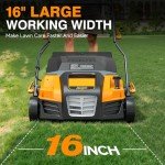 Alloyman 16-Inch Electric Dethatcher and Aerator