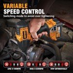 Powerful Cordless Impact Wrench with Batteries & Sockets
