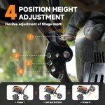 Alloyman 40V Cordless Electric Garden Tiller
