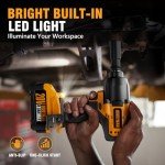 Powerful Cordless Impact Wrench with Batteries & Sockets