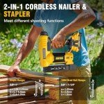 Alloyman Cordless Nail Gun and Stapler Combo