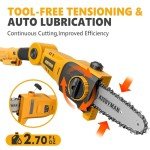 Alloyman 20V Cordless Electric Pole Saw with Batteries