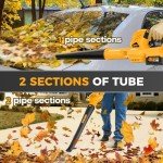 Alloyman 40V Cordless Leaf Blower with Batteries