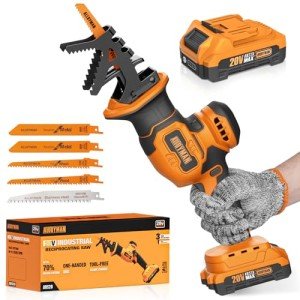 Alloyman 20V Cordless Reciprocating Saw with Blades