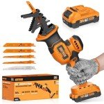 Alloyman 20V Cordless Reciprocating Saw with Blades