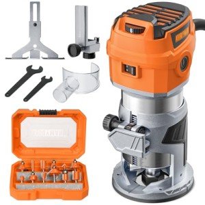 Alloyman 8.5Amp Handheld Wood Router Kit