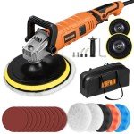 Alloyman 1200W Variable Speed Buffer Polisher Set