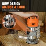 Alloyman 8.5Amp Handheld Wood Router Kit